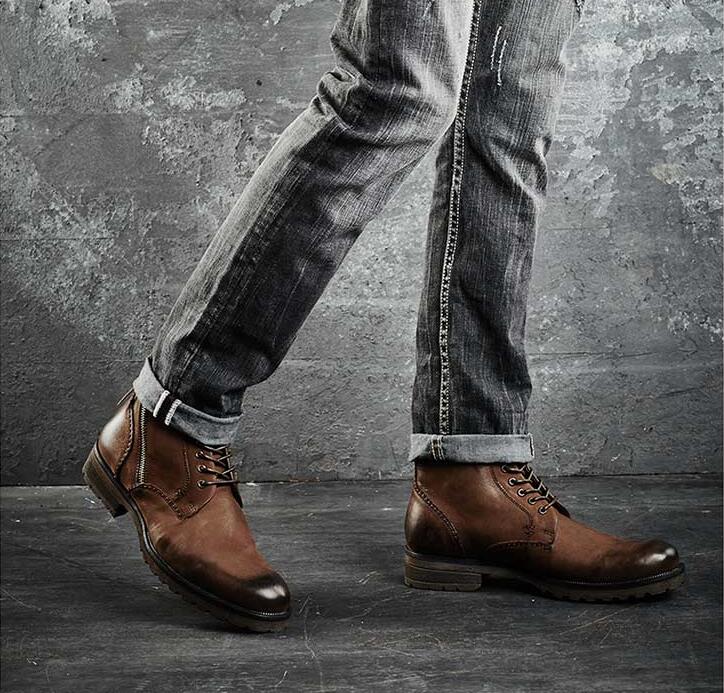mens leather boots fashion