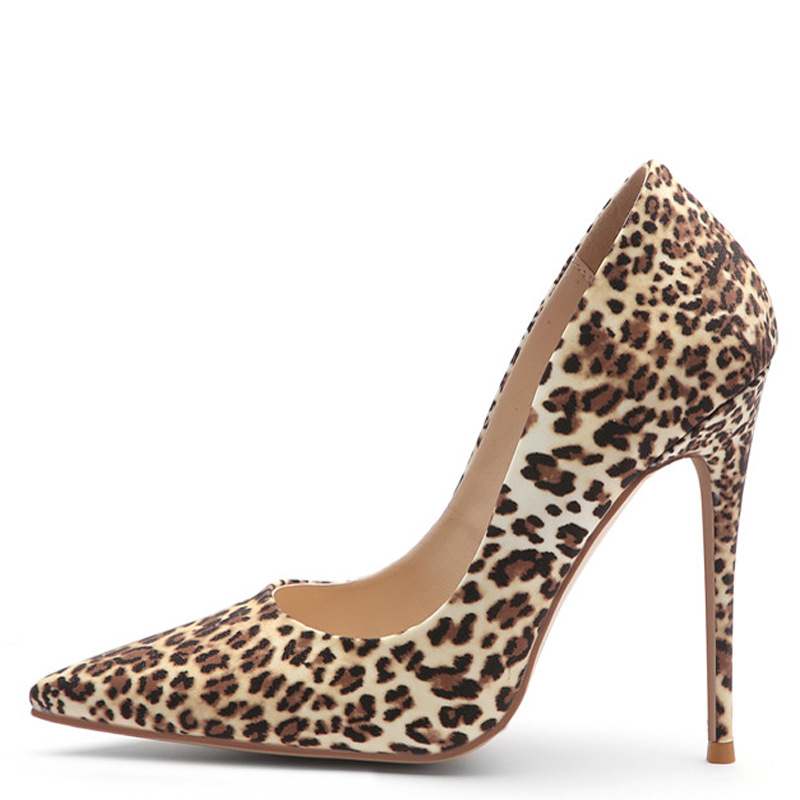 Leopard print high heels