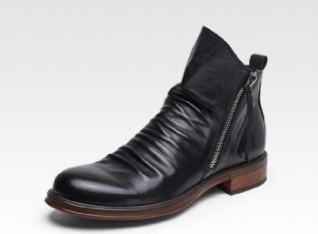 Latest Design Mens Casual Genuine Leather Shoes Fashion Mens Genuine Leather Boots